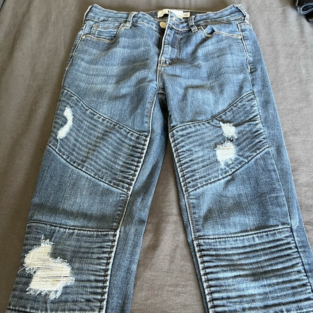 Kendall and Kylie distressed jeans